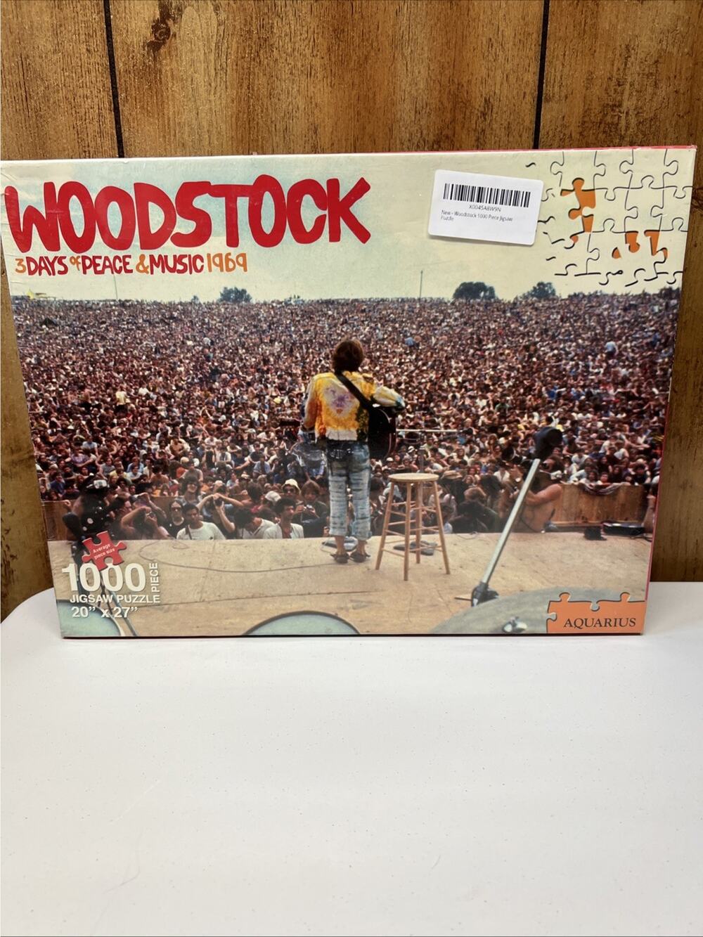 Aquarius WOODSTOCK 3 Days Peace & Music 1000 Piece Jigsaw Puzzle 20"x27" NEW